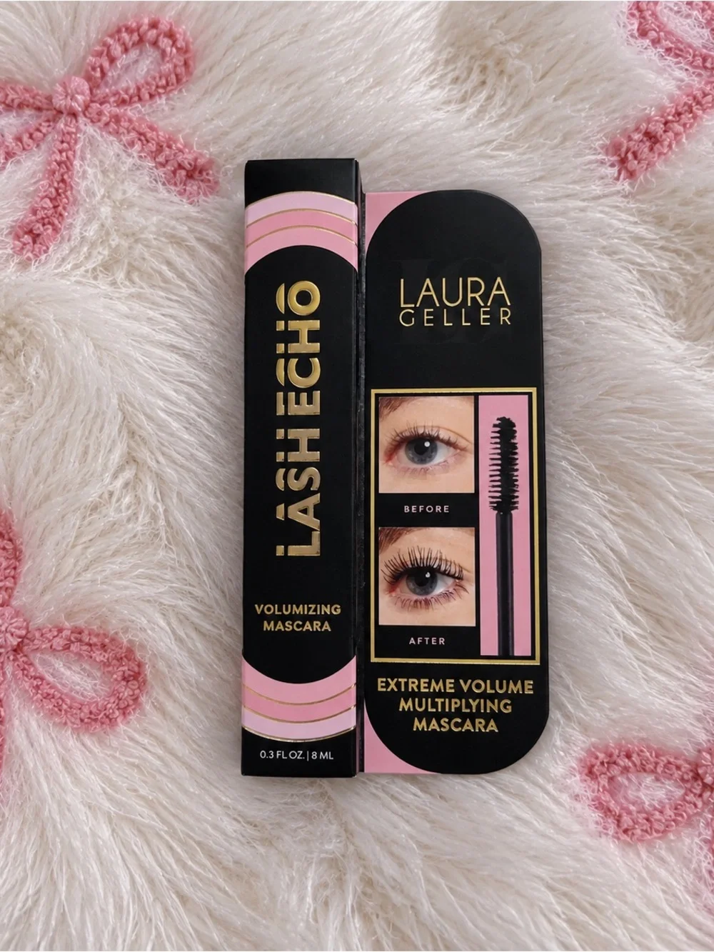 Laura Geller Volumizing Mascara in Pink & Black Packaging